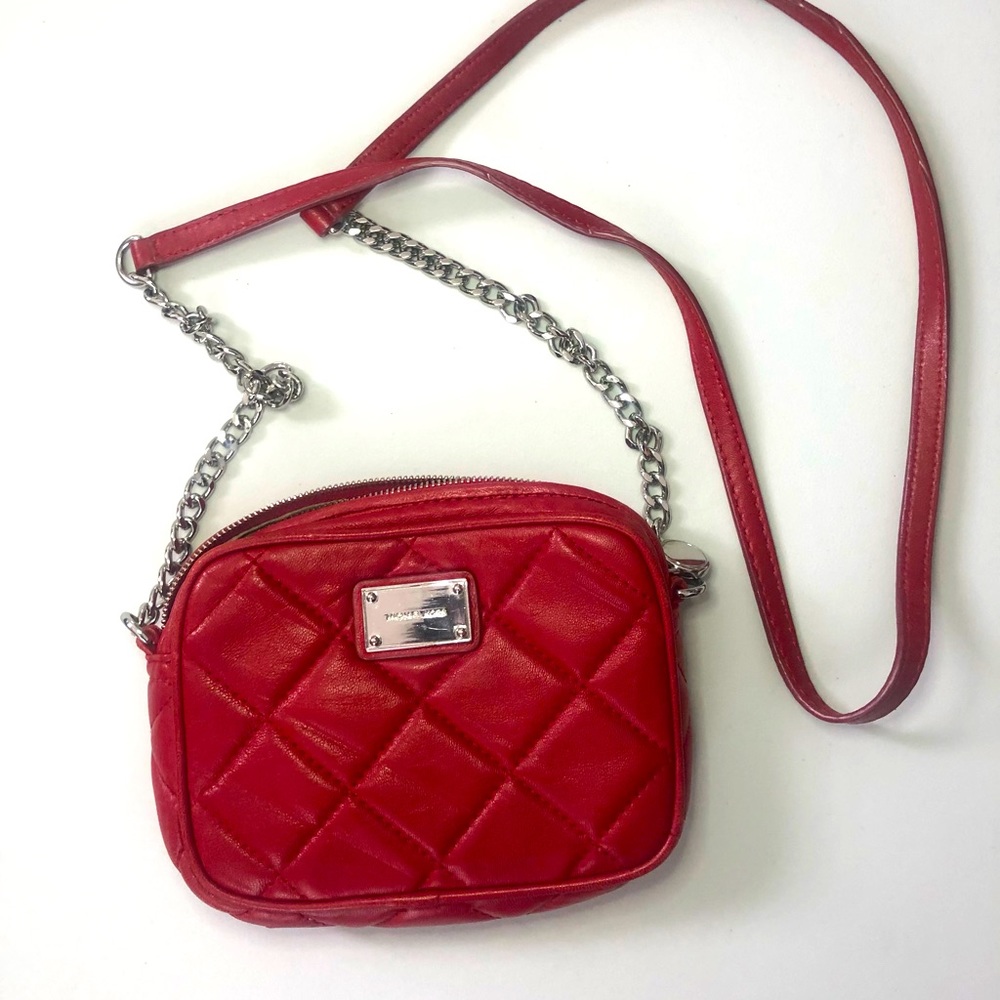 Quilted Michael Kors crossbody (red)